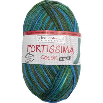 Příze Schoeller Stahl Fortissima color 8-fach 0801 (Ponožková příze Fortissima color 8-fach)