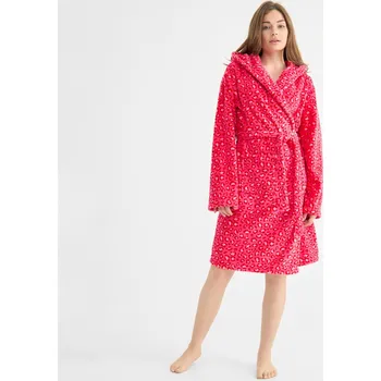 Dámský župan Urban Threads Pink Leopard 1191959 10 (S)