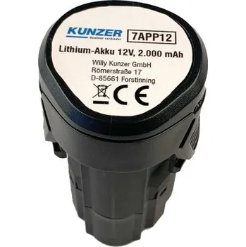 Lithiová baterie 12V, 2000 mAh, pro elektrické nářadí Kunzer