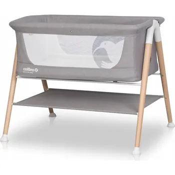 Dětská postýlka Dřevěná postýlka Colibro Dětská dřevěná postýlka lehká velká 70 x 90 cm šedá
