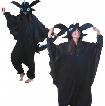 Dámské pyžamo Pyžamo Onesie Kigurumi Kostým Bezzubka Modrý XXL: 185 - 195 cm