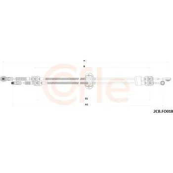Tažné lanko, ruční převodovka, 92.2CB.FO018