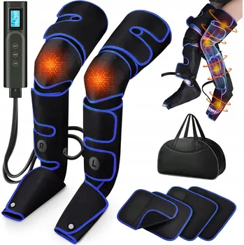 Masážní přístroj MASÁŽNÍ PŘÍSTROJ NA NOHY PRO LYMFODRENÁŽ S NAHŘÍVÁNÍM A 3 TEPLOTAMI, LCD