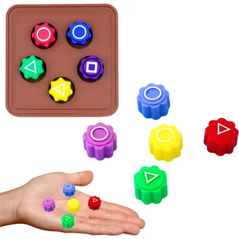 Desková hra Hrací kostky Gonggi Hacele Arkádová hra Squid Games Stojan 5ks B