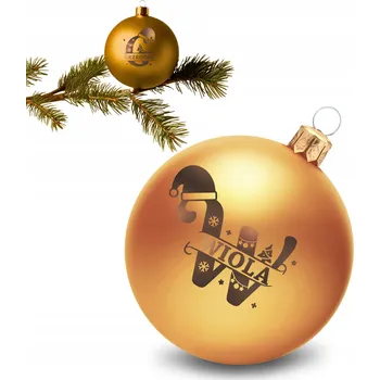 Vánoční dekorace VÁNOČNÍ KOULE SKLENĚNÁ na vánoční stromeček se JMÉNEM vánoční ozdoba DÁREK