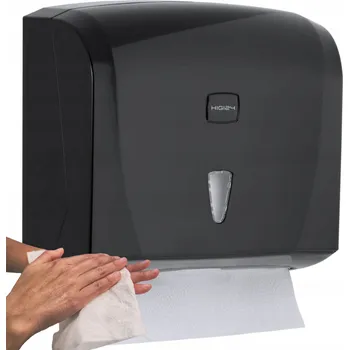 Zásobník na papírové ručníky Biurotop nástěnný černý se zámkem