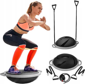 BALANČNÍ PLOŠINA PRO CVIČENÍ ROVNOVÁHY S LINKAMI, POLOKOULE 2V1 BALANČNÍ GYMTEK