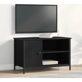Obývací pokoj Televizní skříň Černý dub 80 x 40 x 50 cm Kompozitní dřevo