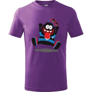 Chlapecké tričko DOBRÝ TRIKO Dětské tričko Veselá příšerka Velikost: 158/12 let, Barva: Fialová