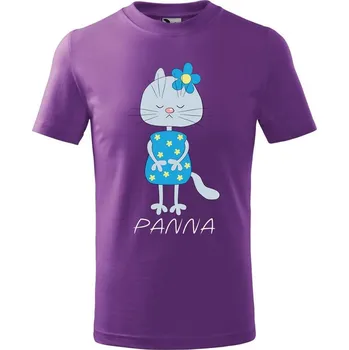 DOBRÝ TRIKO Dětské tričko Zvěrokruh kočka Panna Velikost: 110 /4 roky, Barva: Fialová