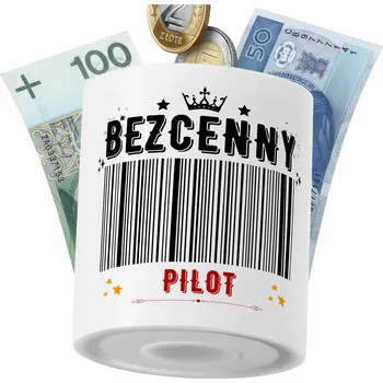 Obraz Pokladnička pro Pilota jako Dárek s potiskem a Fotkou PoliDraw