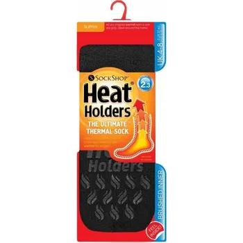 Dámské ponožky Ponožky HEAT HOLDERS ABS Dámské, Protiskluzové - 37-42 černé