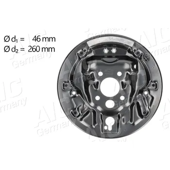 Brzdový buben Krycí plech, brzdový buben AIC 56435