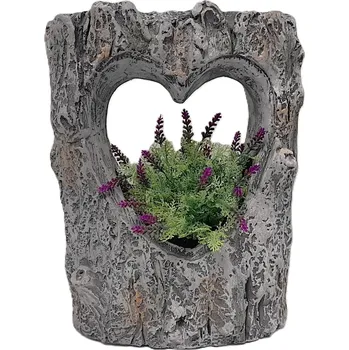 Obal na květináč Obal pařez se srdcem