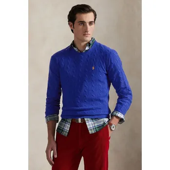 Pánský svetr Vlněný svetr Polo Ralph Lauren pánský, zelená barva, 710876762 05A, vel. XL