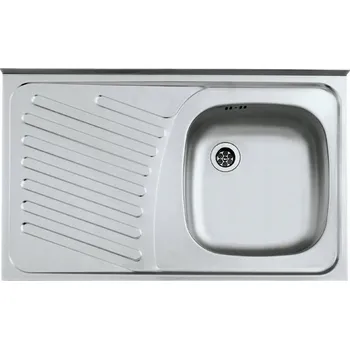 Granitový dřez Jednodřez Alveus 1 ocel stříbrný
