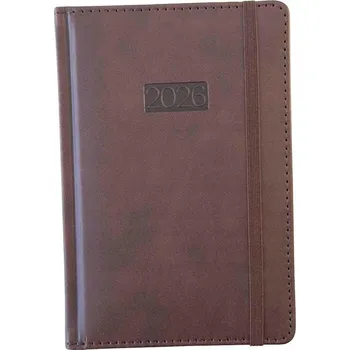 Kalendář Knižní kalendář 2026 A5 Avanti hnědý