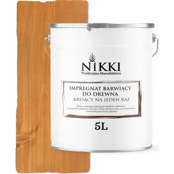 Lak na dřevo IMPREGNACE NA DŘEVO EXTRA LAZURA OCHRANNÁ KRYCÍ S ODSTÍNEM DUB 5L - JEDNA VRSTVA