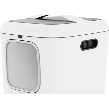 Toaleta pro kočku Rotho krytá kočičí toaleta BÍLÁ XL 61,4 cm x 49,9 cm x 57,6 cm bílá