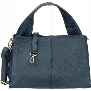 Vezze kabelka z pravé semišové kůže modrá