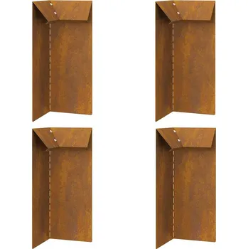 Truhlík Plaňka na šneky 4 pcs Rezavá 10 x 10 x 25 cm