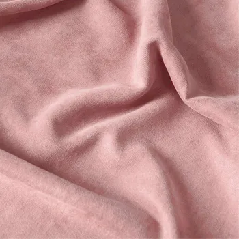 Látka na závěsy světle růžový velur 290 cm - Metráž Milas 10859