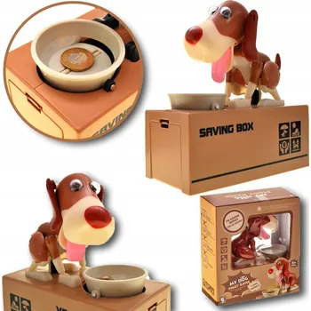 Obraz INTERAKTIVNÍ POKLADNIČKA PEJSEK PES ŽERE MINCE - DÁREK PRO DĚTI