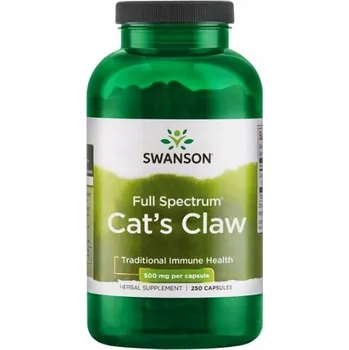 Swanson Kočičí Dráp Cat's Claw 500 mg 250 kapslí