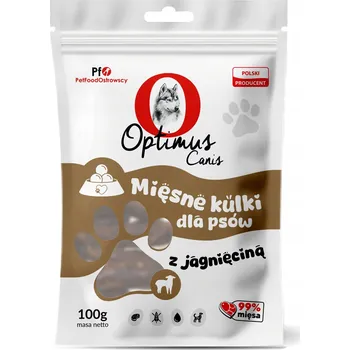 Pamlsek pro psa Masové kuličky s jehněčím masem Optimus Canis