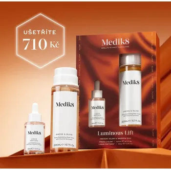 Kosmetická sada Medik8 LUMINOUS LIFT Duo pro zářivou a hladkou pleť- V PLNÉ VELIKOSTI