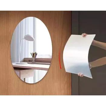 Zrcadlo Oválné samolepicí zrcadlo 30 x 45 cm