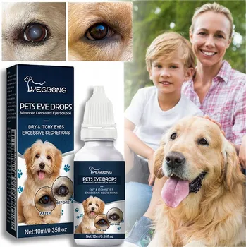 Kosmetika pro psa KAPKY NA ŠEDÝ ZÁKAL PRO PSY, OČNÍ KAPKY PRO PSY, ZLEPŠUJÍCÍ JASNOST VIDĚNÍ