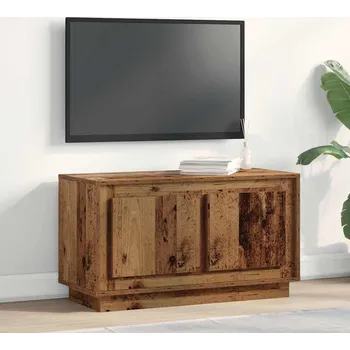 Obývací pokoj Televizní skříň Staré dřevo 80 x 35 x 45 cm Kompozitní dřevo