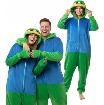 Dámské pyžamo Pyžamo Overal Kigurumi Kostým Pepe Žabák Velikost S: 145 - 155 cm