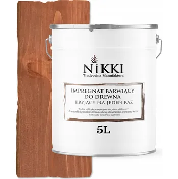 Lak na dřevo IMPREGNACE NA DŘEVO EXTRA LAZURA OCHRANNÁ S BARVOU JEDNOVRSTVÁ SVĚTLÝ OŘECH 5L