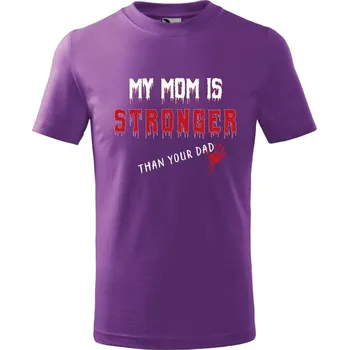 DOBRÝ TRIKO Dětské tričko My mom Velikost: 110 /4 roky, Barva: Fialová
