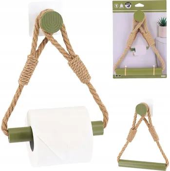 DRŽÁK NA TOALETNÍ PAPÍR SAMOLEPICÍ BEZ VRTÁNÍ, ZELENÝ BAMBUS