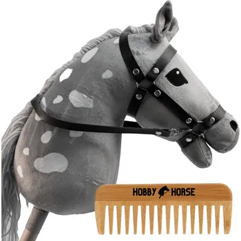Hobby horsing HOBBY HORSE KŮŇ NA TYČI A4 HLAVA KONĚ NA TYČI S HŘÍVOU + HŘEBEN