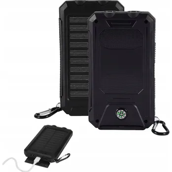 Powerbanka POWERBANK 10000mAh SOLÁRNÍ UNIVERZÁLNÍ SVÍTILNA SILNÝ