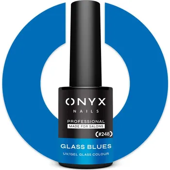 Přípravek na nehty 248 Hybridní lak Glass Blues 7 ml