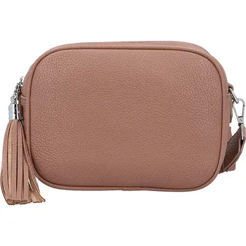 Kabelka Stylová dámská koženková crossbody kabelka Danika, starorůžová