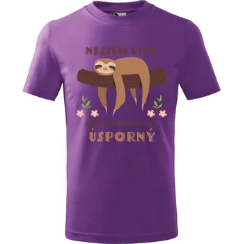 Dětské tričko Energeticky úsporný Velikost: 158/12 let, Barva trička: Fialová