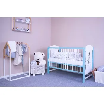 Dětská postýlka Dětská postýlka New Baby Elsa Zebra bílá/mátová