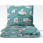 Povlečení Mikroplyš Lední medvědi 140x200, 70x90 cm