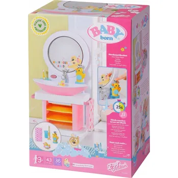 Doplněk pro panenku BABY born Interaktivní umyvadlo se světlem a zvukem pro panenku + příslušenství