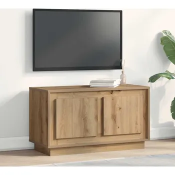 Obývací pokoj Televizní skříň dub artisan 80 x 35 x 45 cm Kompozitní dřevo
