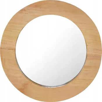 Zrcadlo Zrcadlo nástěnné, 40 cm, teakové dřevo, kulaté