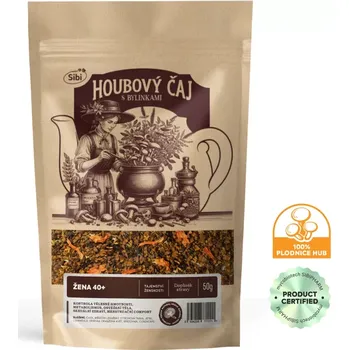 Čaj Žena 40+ houbový čaj 50 g (ŽENA 40+ houbový čaj: TAJEMSTVÍ ŽENSKOSTI DOPLNĚK STRAVY)
