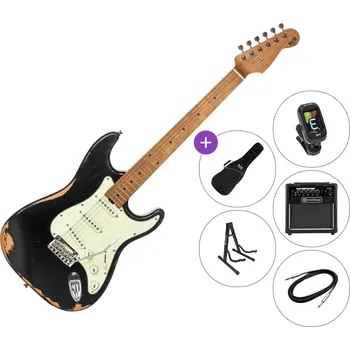 Elektrická kytara PSD Guitars STC-300R SET Black Elektrická kytara