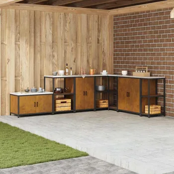 Skladování v kuchyni s policí Rezavá 60 x 50 x 92 cm Ocel